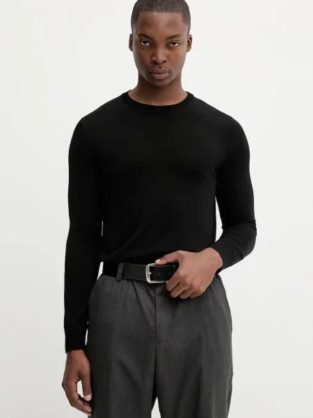 Vuneni pulover BARENA VENEZIA Knitwear Ato za muškarce lagane crna