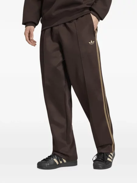 Pantaloni Adidas alergare cu platformă violet