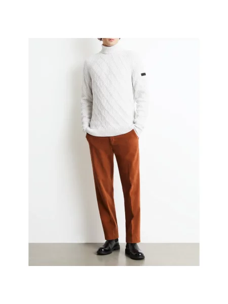 Sweter z golfem Rrd z kaszmiru do golfa biały