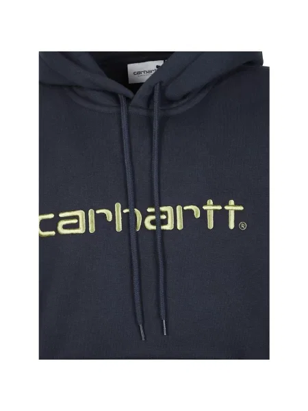 Bluza z kapturem Carhartt Wip z kapturem niebieska