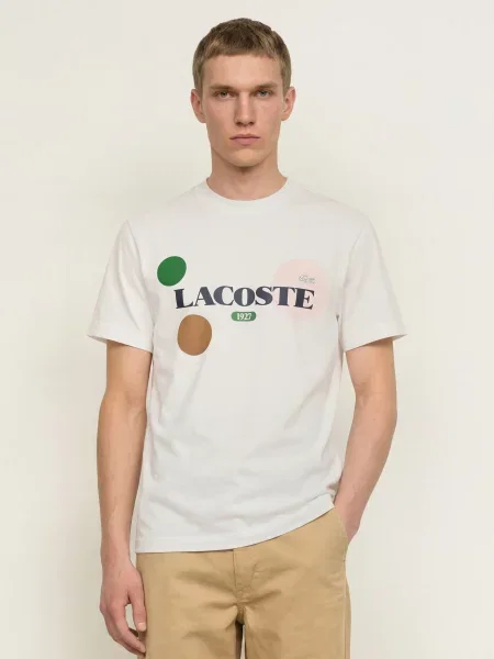 Lacoste T-Shirt weiss biała