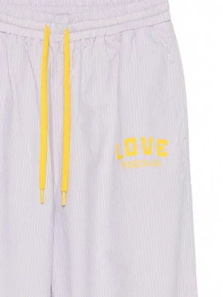 Pantaloni Love Moschino cu imagine violet
