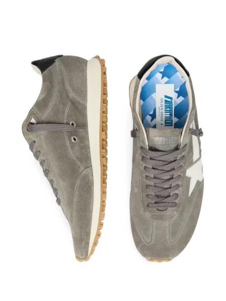 Sneakerși Golden Goose din piele de căprioară gri