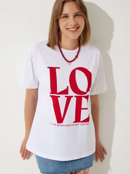 Tricou Happiness İstanbul alb