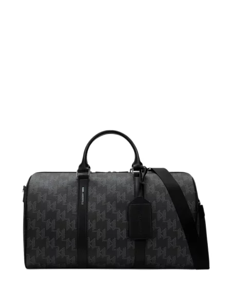 Platno torba Karl Lagerfeld K/Monogram crna