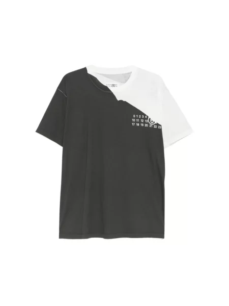 Koszulka Mm6 Maison Margiela z logo czarna