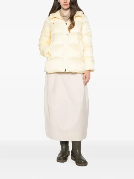 Geacă Moncler cu glugă galben