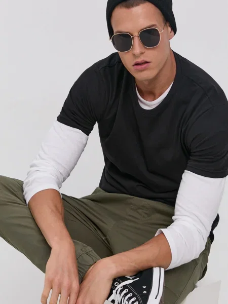 !Solid Tricou Rock' negru