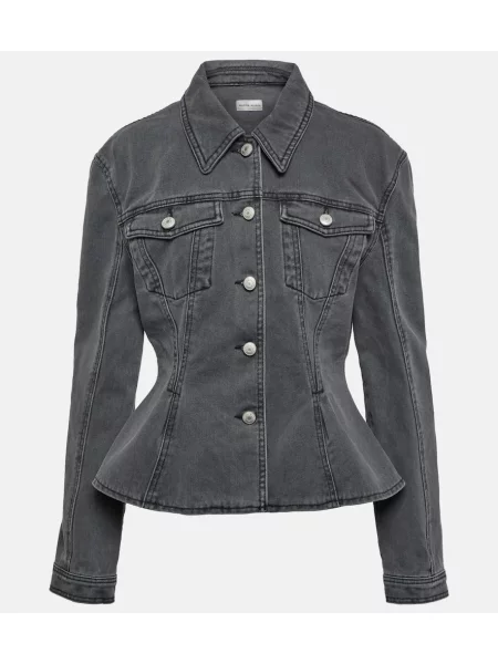 Denim jakna Magda Butrym siva