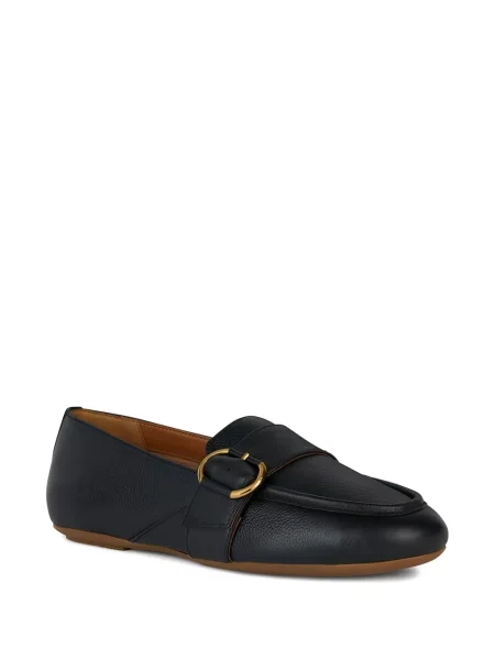 Pantofi loafer Geox cu cataramă negru