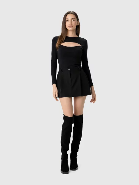 LAWA Спідниця міні Віскоза/поліестер чорний