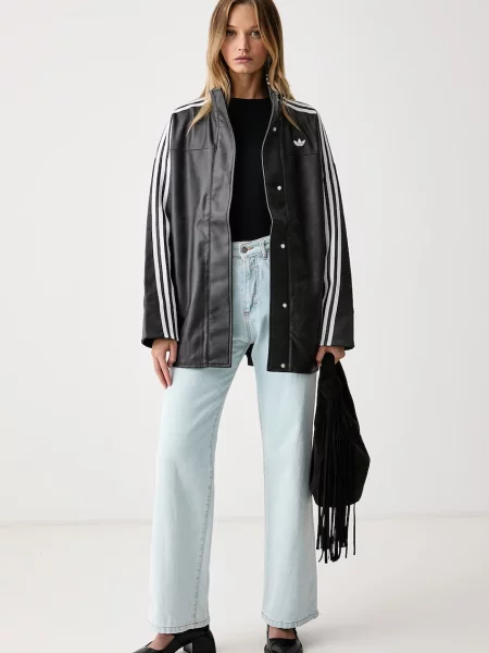 Adidas Prijelazna jakna Adilenium Season 6 Pleather crna
