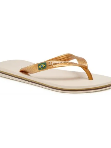 Olcsóbban. Női flip-flop papucs Ipanema Clas Brasil II AD beige/gold. Méret: EU bézs