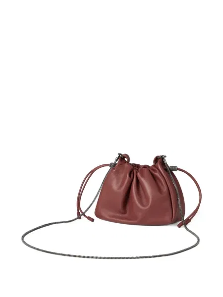 Geantă bucket Brunello Cucinelli roșu