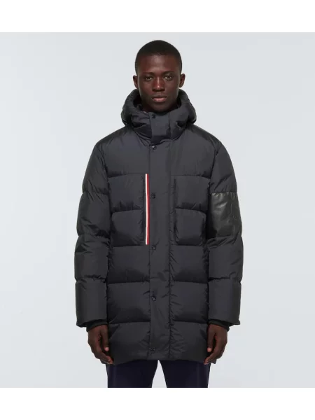 Geacă cu puf Moncler albastru