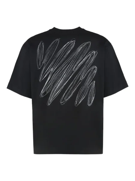 Tricou Off-white cu decolteu rotund alb