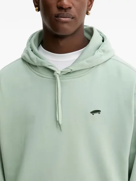 Hanorac cu glugă Vans cu glugă verde