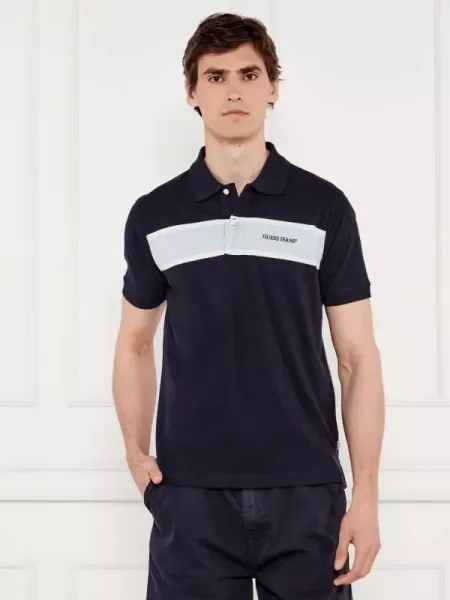 Guess Jeans Tenisz póló kék