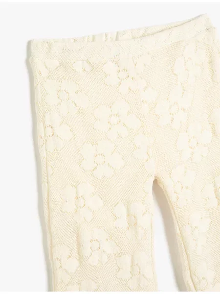 Pantaloni copii Koton alb