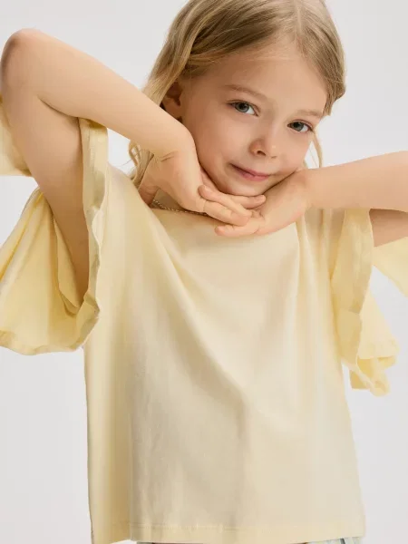 Reserved Halenka s žabotem světle žlutá