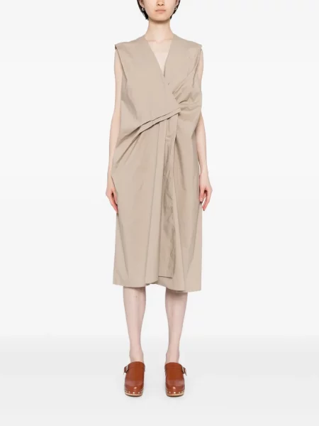 Rochie fără mâneci Jnby fără mâneci cu decolteu în V de costum