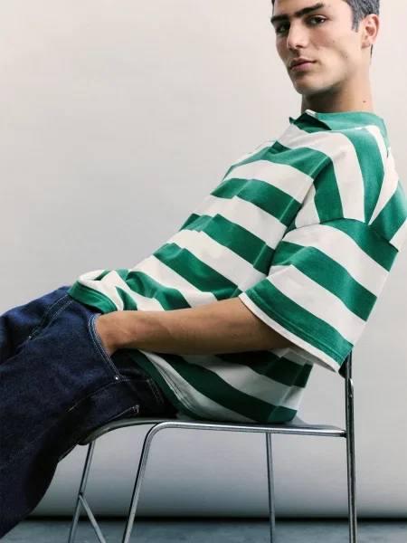 Pull&Bear Tricou STWD' verde