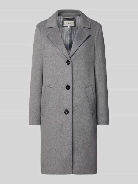 Płaszcz o kroju regular fit z dodatkiem wełny S.oliver Red Label