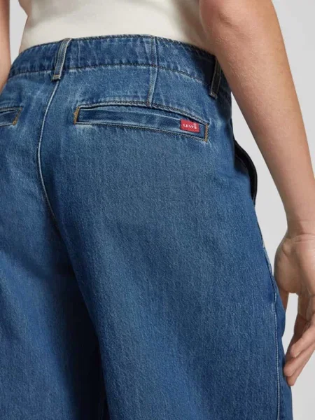 Jeansy z szeroką nogawką i z tyłu Levi's niebieskie