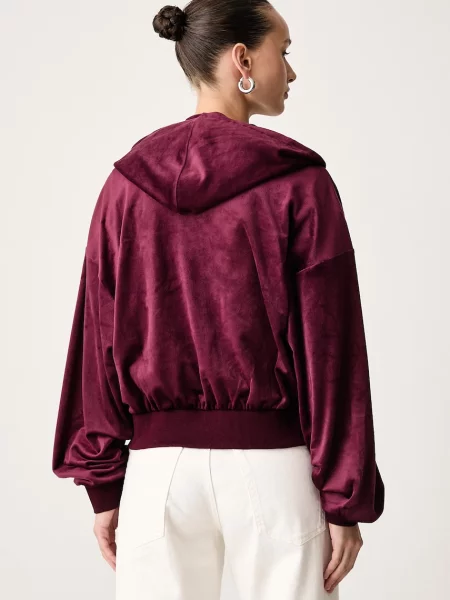 Велюровый свитер Adidas Originals с капюшоном