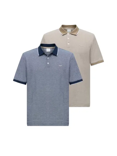 JACK & JONES Tricou JPRBLUALVES amestecat / albastru amestec bej