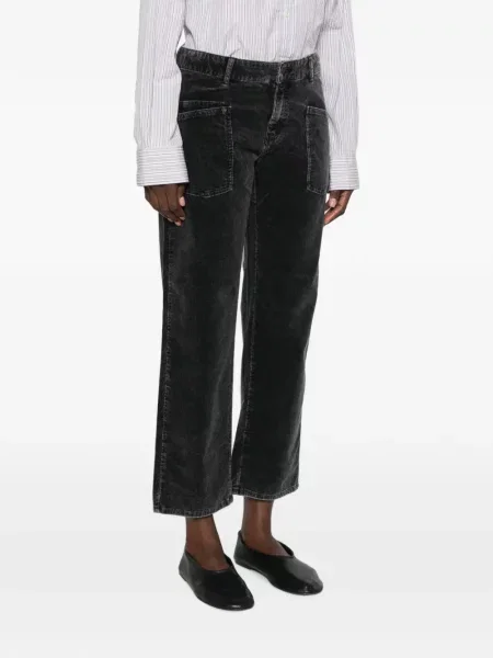 Pantaloni Five Jeans de catifea cord gri