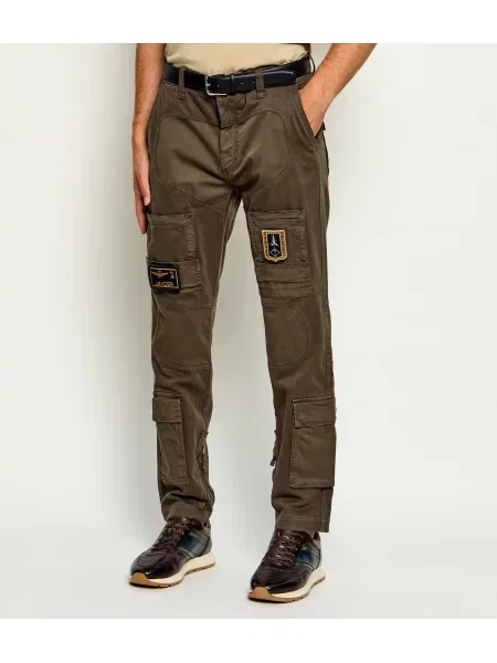 Aeronautica Militare Pantaloni cargo Anti-G maro