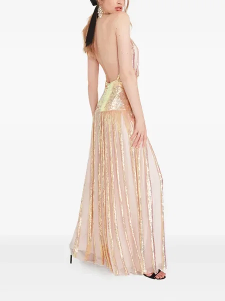 Рокля Temperley London с пайети розово