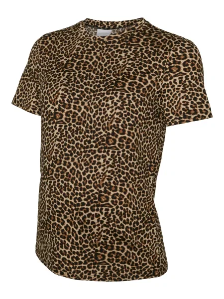 MAMALICIOUS Majica MLNAIA PILAR smeđa / cappuccino crna