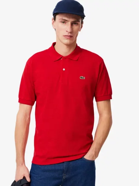 Поло Lacoste червоне
