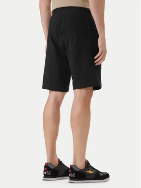 Šortky Aeronautica Militare Bermuda shorts jet black černé