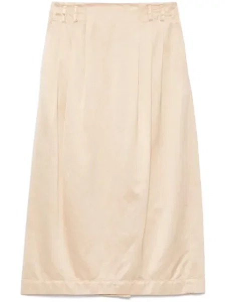 Fustă midi Peserico din satin până la genunchi