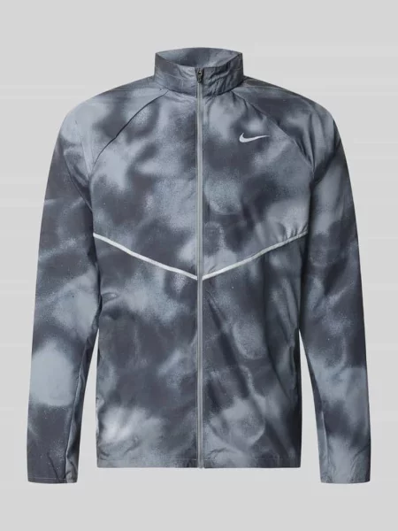Kurtka treningowa o kroju regular fit z nadrukiem z logo model MILER' Nike Training czarna