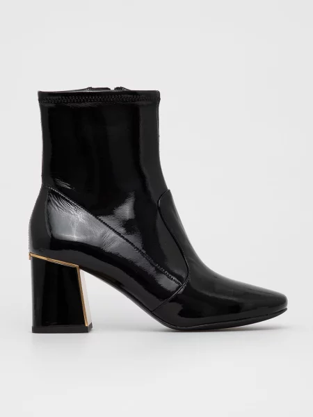 Kožené členkové topánky Tory Burch čierna