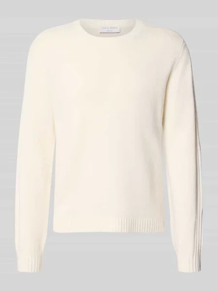 Sweter wełniany z domieszką kaszmiru Model FRED' Tiger Of Sweden biały