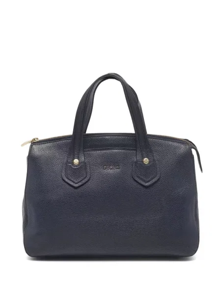 Shopper kabelka Furla modrá