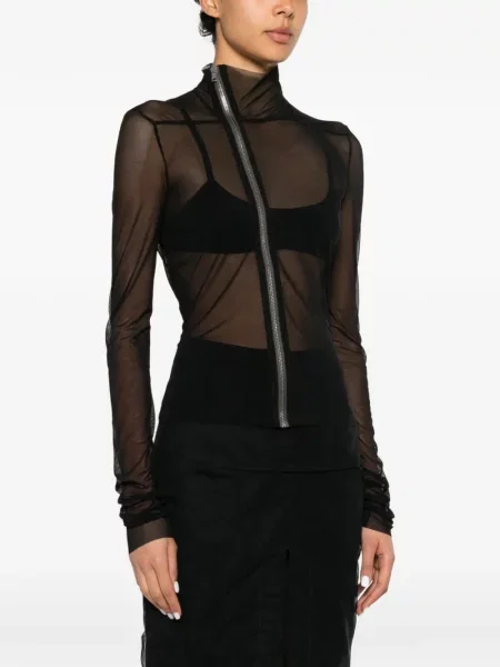 Top Rick Owens asimetric negru