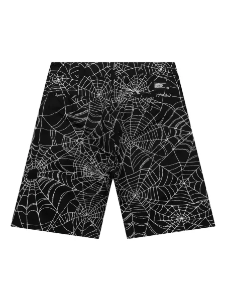 Pantaloni scurți Neighborhood cu imagine negru