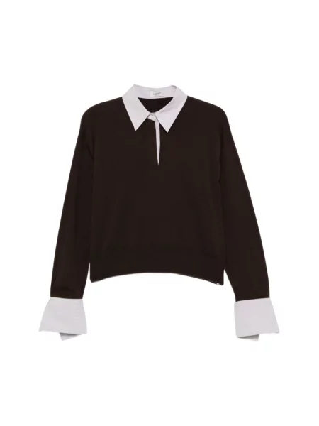 Sweter Mrz z długim rękawem brązowy