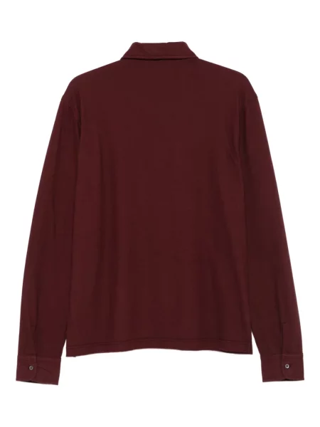 Lung tricou polo Aspesi roșu