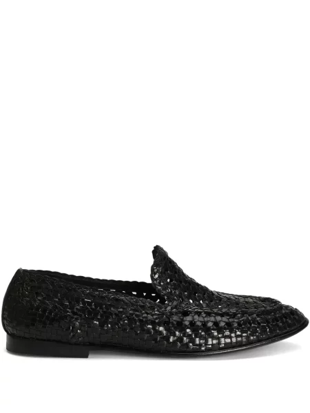 Papuci de casă Dolce & Gabbana din piele negru