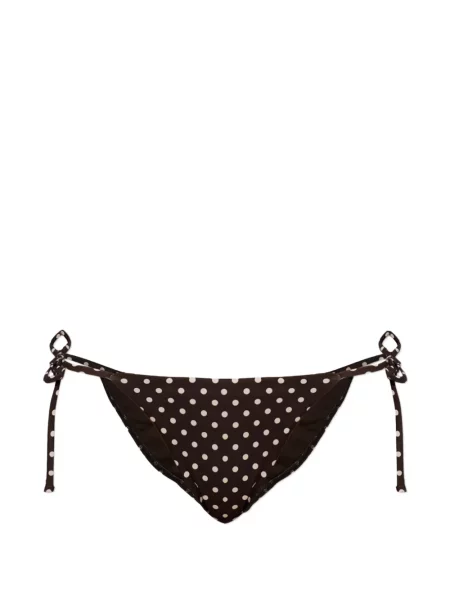 Bikini Matteau cu buline cu legături maro