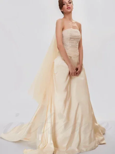 Свадебное платье бежева