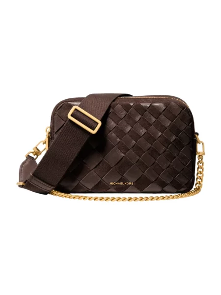 Naszyjnik Michael Kors skórzany brązowy