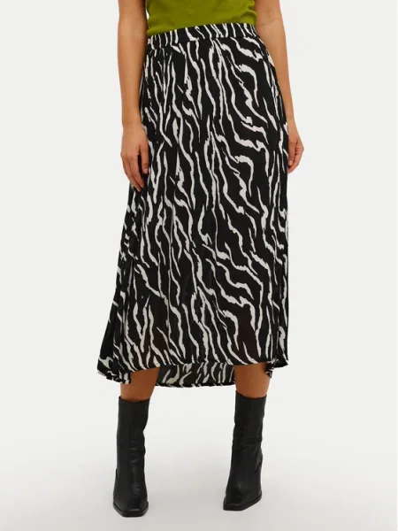 Kaffe Fustă midi Amber negru